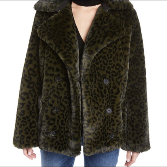 Zadig & Voltaire Miles Leo Faux Fur Coat, Leopard Print - Picture 9 of 9
